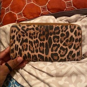 Leopard printed wallet